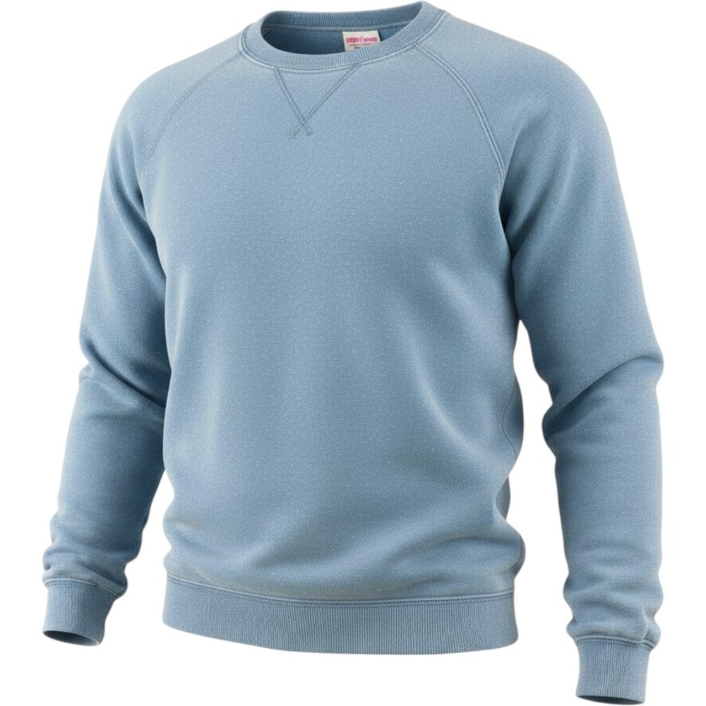 Vintage Sweatshirt Mens XL Blue Plain Crewneck‎ Fleece Relaxed Fit 90s